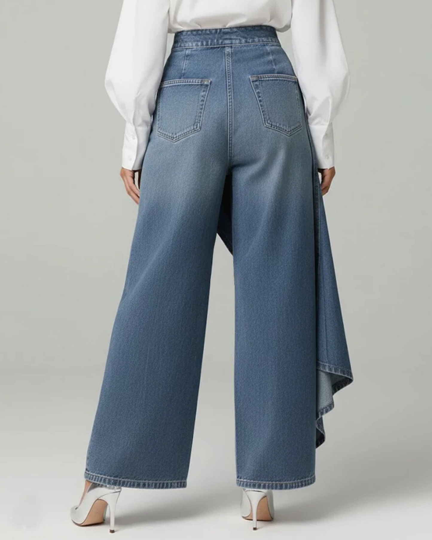 AUDREY | PANTALONES VAQUEROS CON LAZO FRONTAL