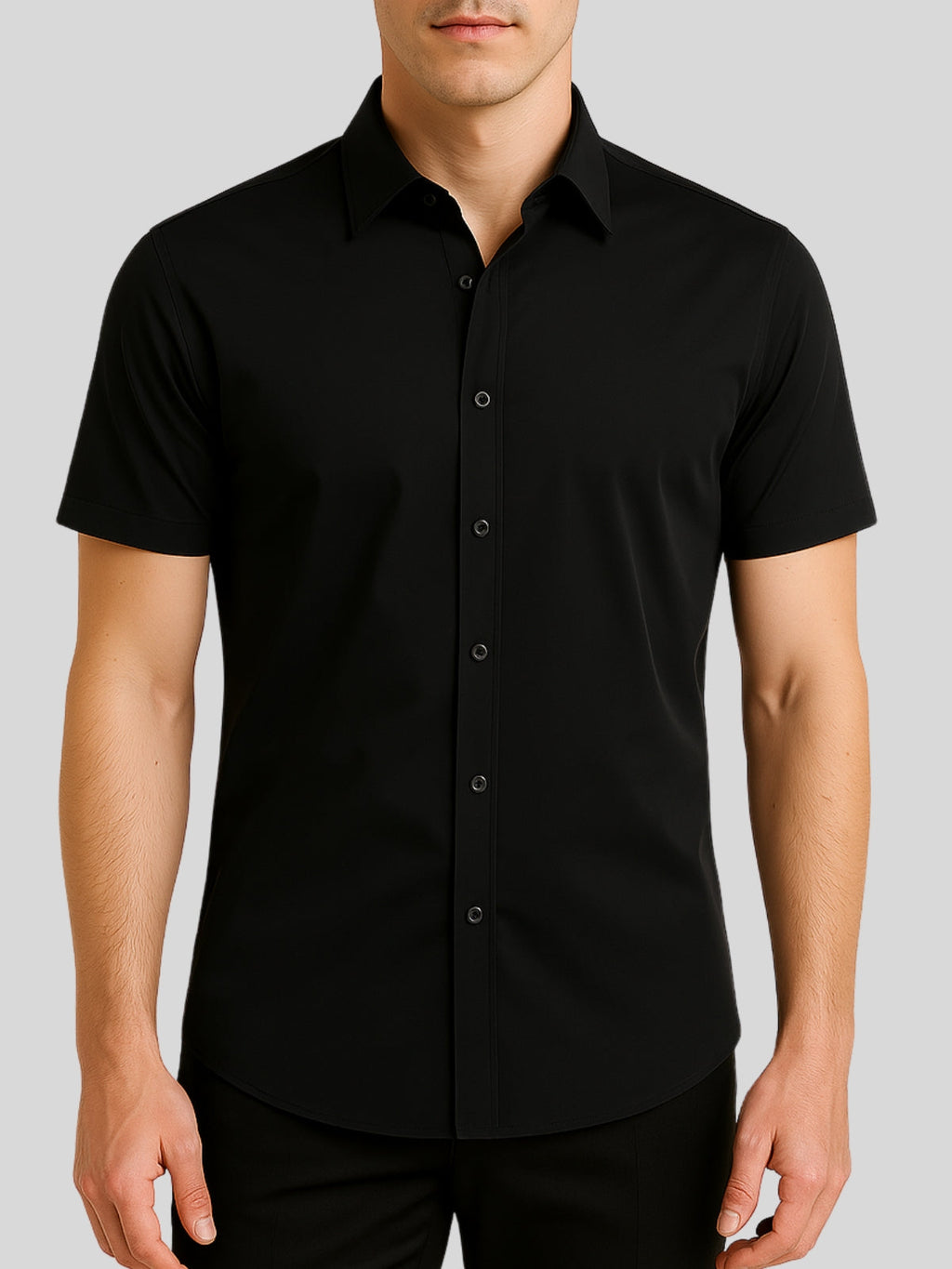 Camiseta elástica que no necesita planchado