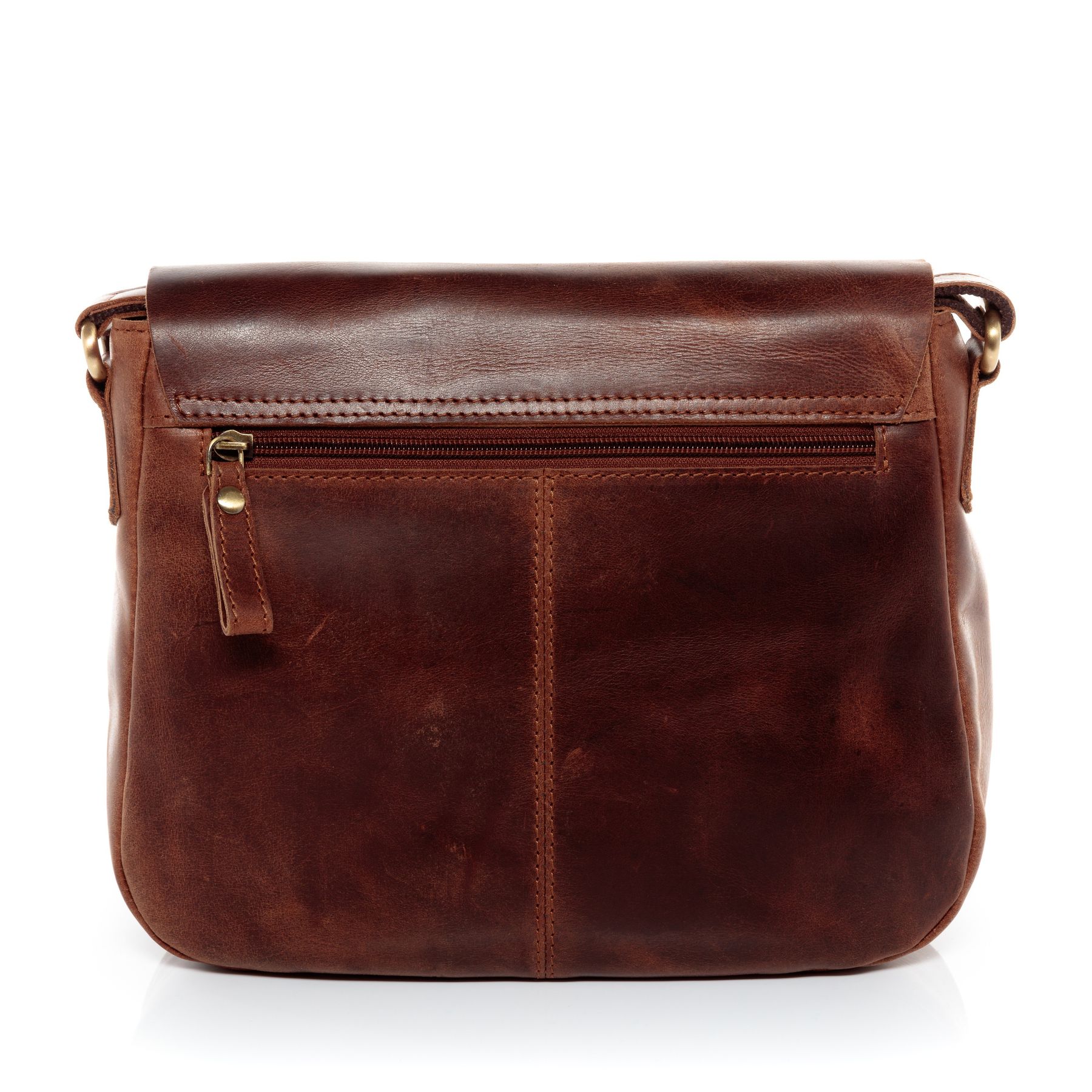 Schultertasche Leder braun YALE Umhängetasche Damen