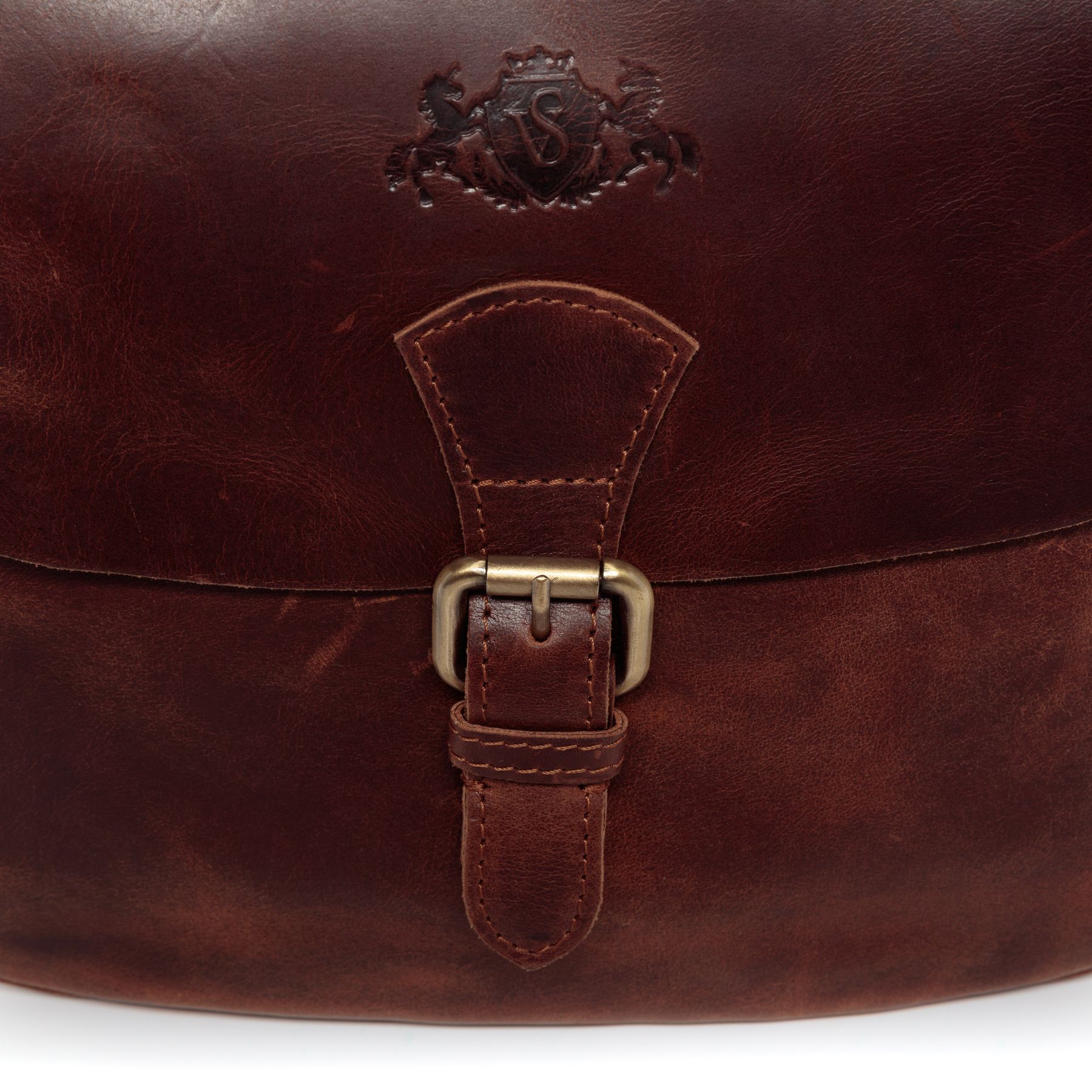 Schultertasche Leder braun YALE Umhängetasche Damen