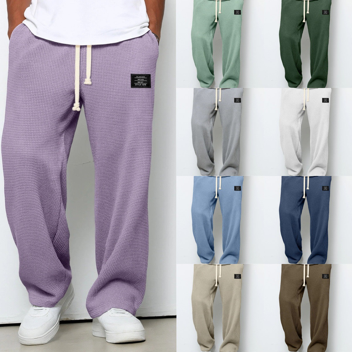 SAMY | PANTALONES ANCHOS CON CINTURA AJUSTABLE